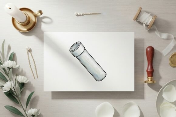 Download Clear Glass Tube with Open Top End - Premium Resources