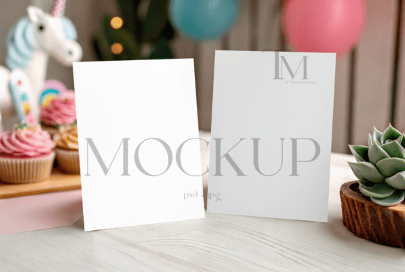 Download Pink Greeting Card Mockup - Pink Collection